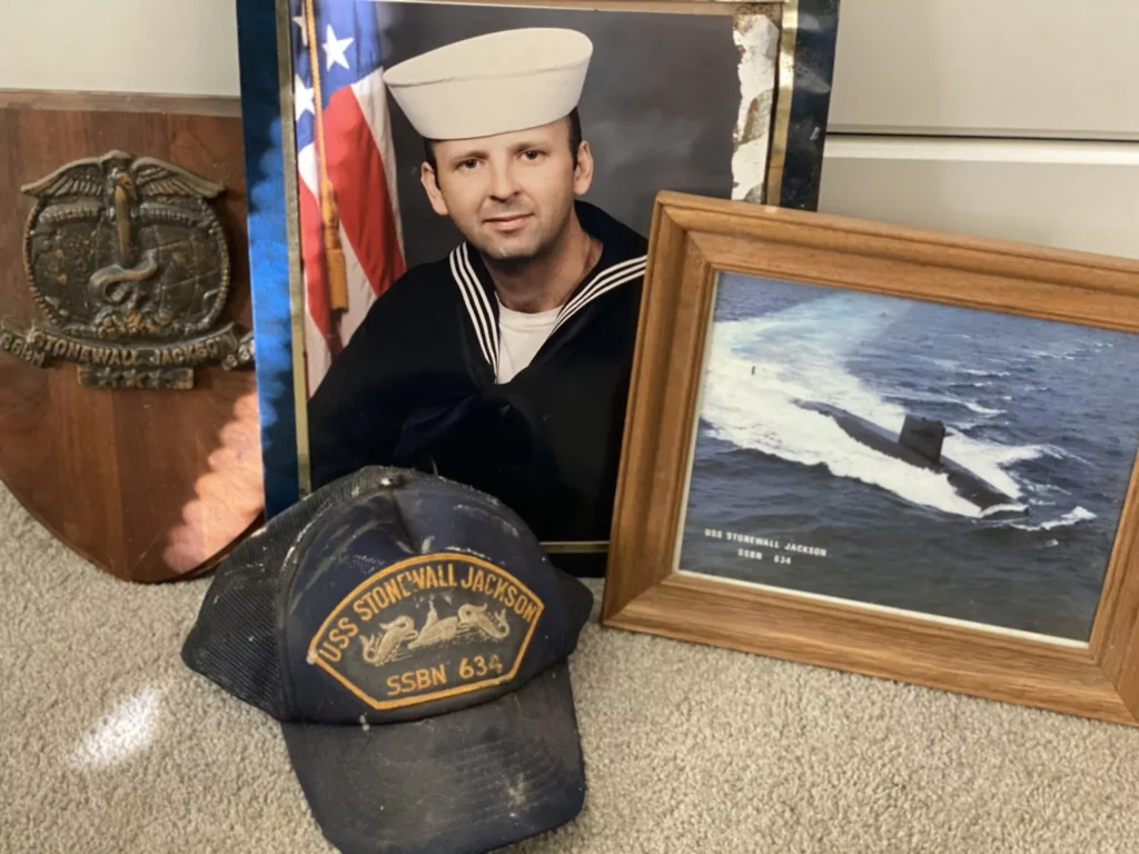 Keith davis during navy service