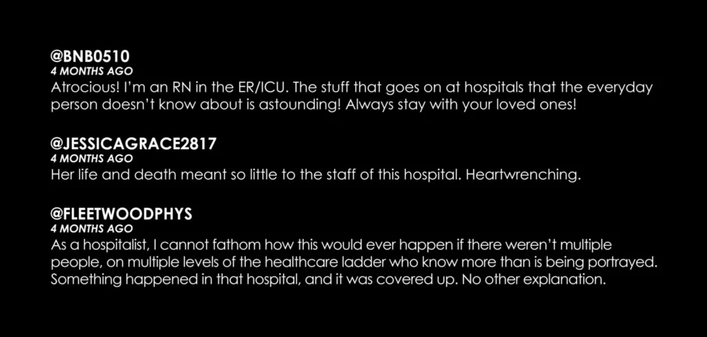 Hospital patient safety healthcare worker comments
