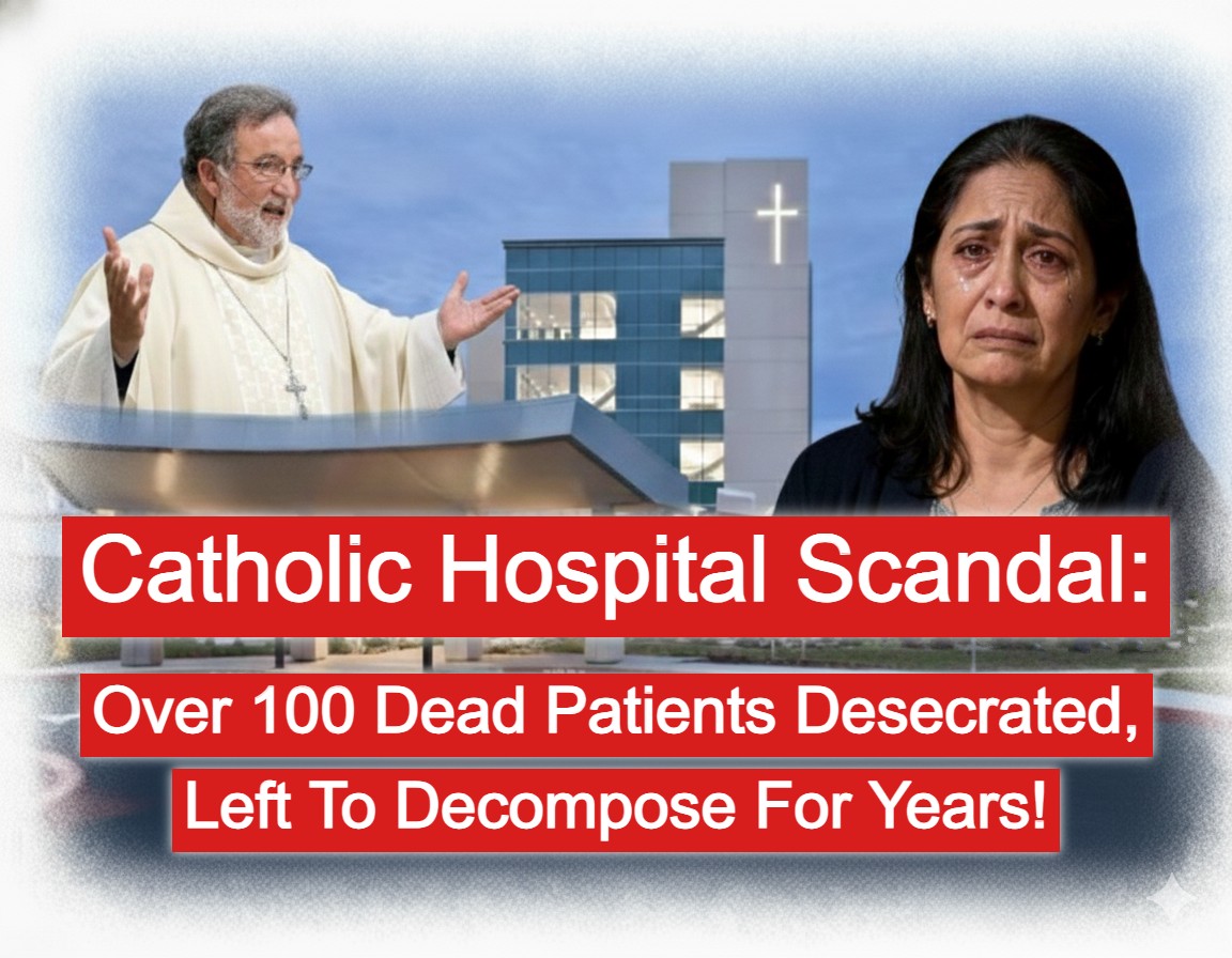 Bishop Jaime Soto & Anonymout Woman Representing The Suffering Of Families (Catholic Hospital Scandal)