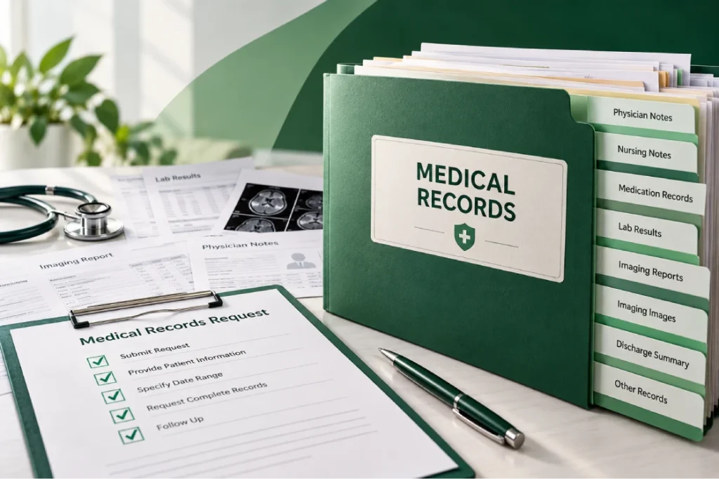 How to obtain complete medical records from a hospital