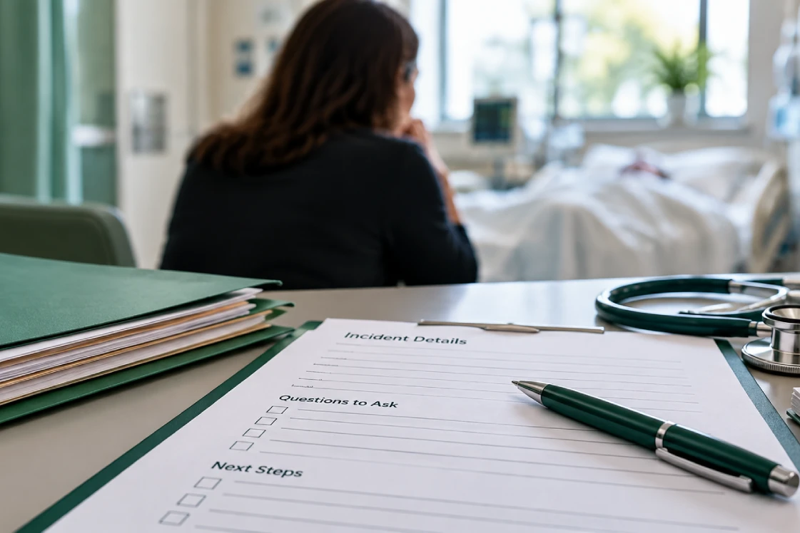 First steps after medical harm or an unexpected death in a hospital